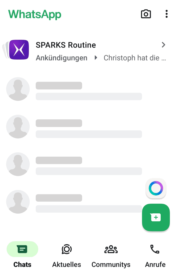 Demo SPARKS Routine Messenger